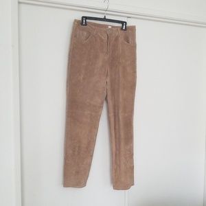 Tan Suede Pants/Jeans